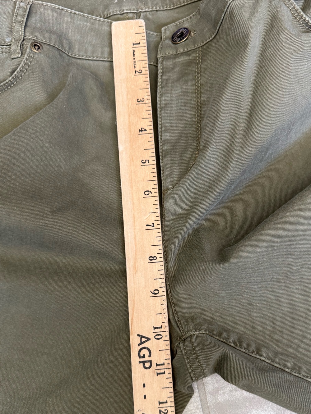 J.Jill Olive Green Slim Boyfriend Straight Fit Ankle Pants Size 14 Stretch - Picture 7 of 7